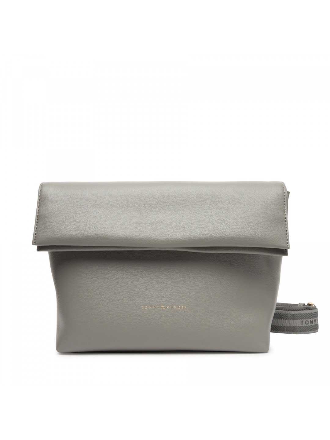 Kabelka Tommy Hilfiger Th Logotape Med Crossover AW0AW17692 Šedá